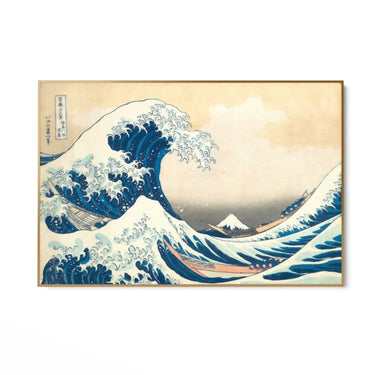 Quadro Stampa su Tela La grande onda al largo, Kanagawa - CupidoDesign