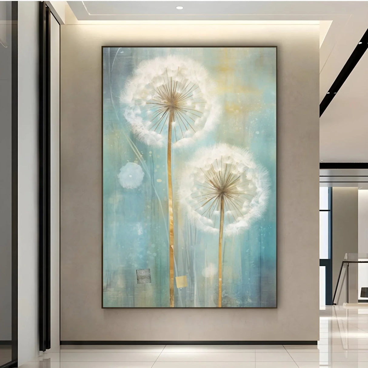 Quadro Stampa su Tela La Magia dei Soffioni - CupidoDesign