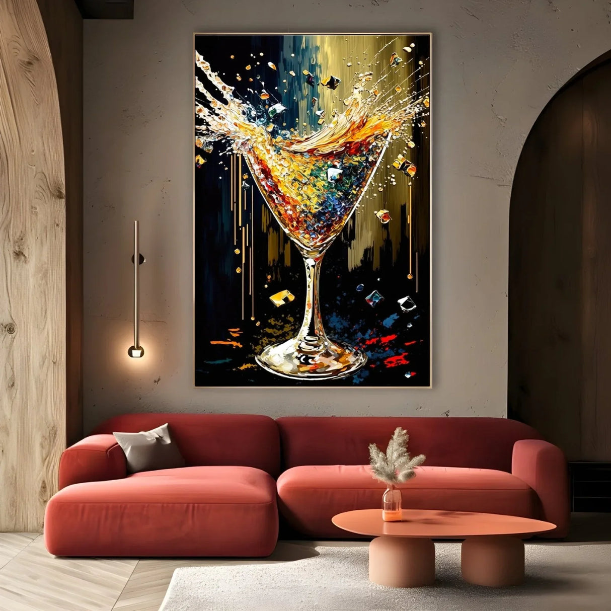 Quadro Stampa su Tela La magia del bicchiere - CupidoDesign