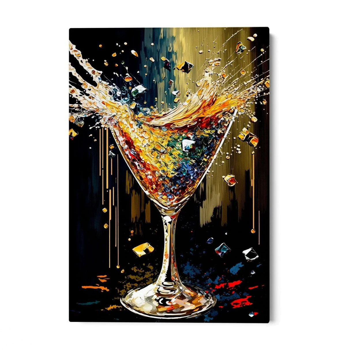 Quadro Stampa su Tela La magia del bicchiere - CupidoDesign