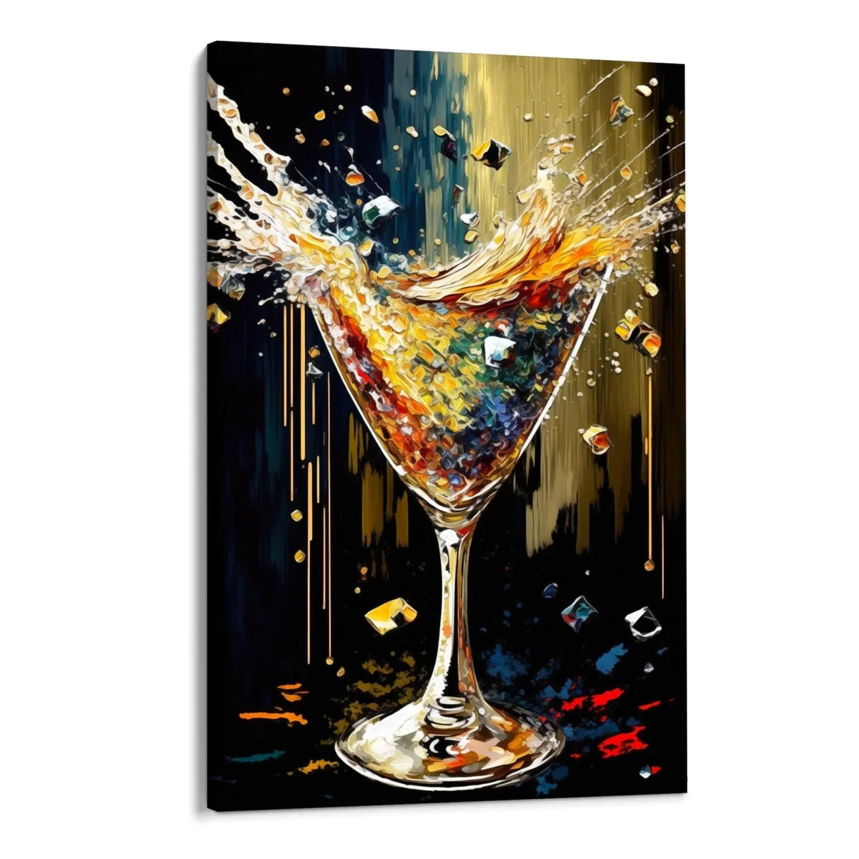 Quadro Stampa su Tela La magia del bicchiere - CupidoDesign