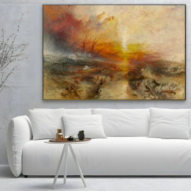 Quadro Stampa su Tela La nave negriera, William Turner - CupidoDesign