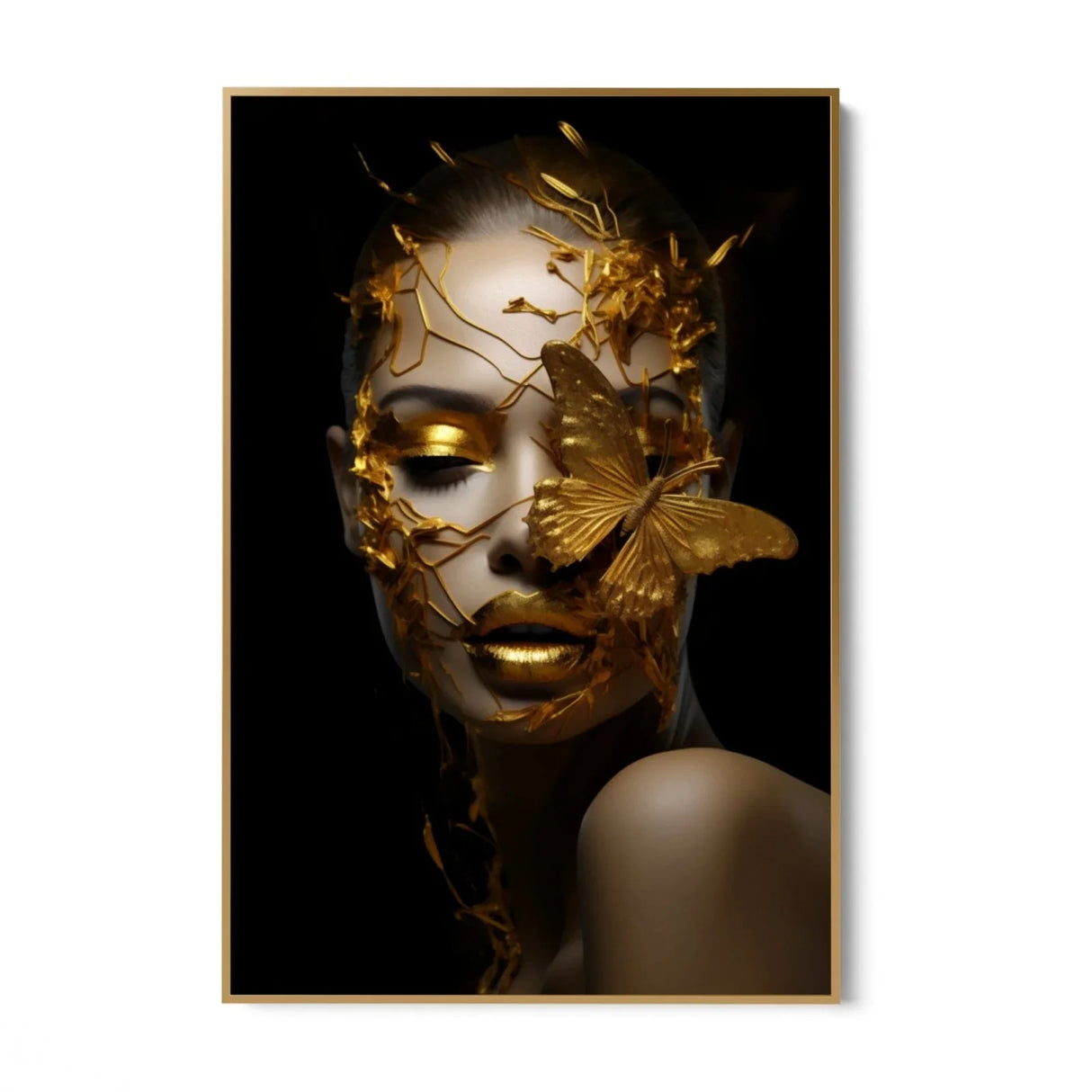Quadro Stampa su Tela La Ninfa Dorata - CupidoDesign