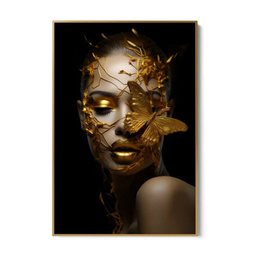 Quadro Stampa su Tela La Ninfa Dorata - CupidoDesign
