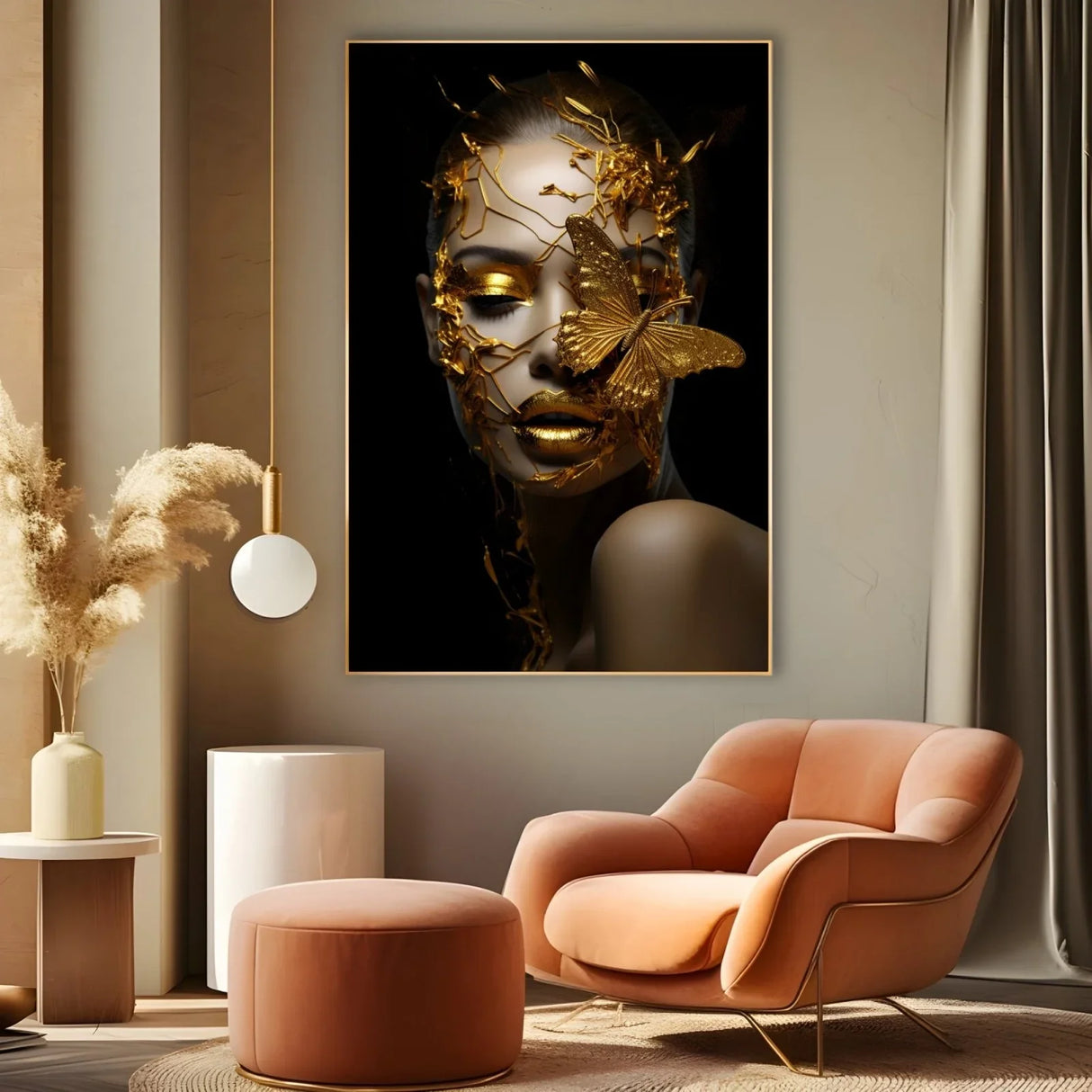 Quadro Stampa su Tela La Ninfa Dorata - CupidoDesign