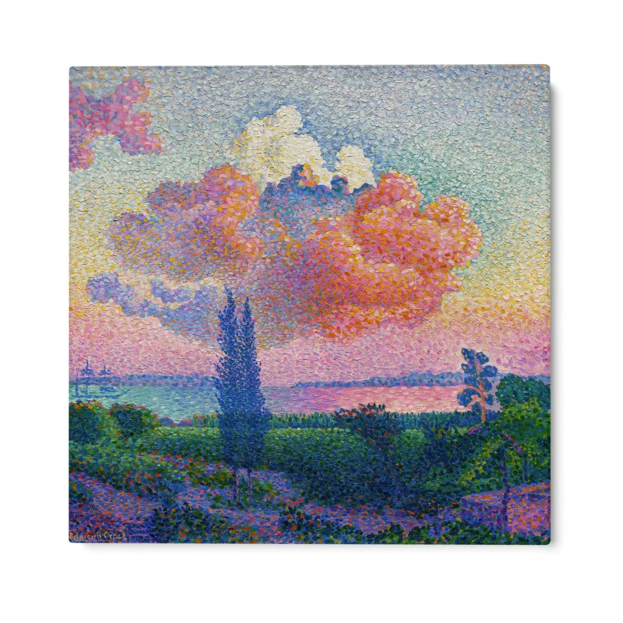 Quadro Stampa su Tela La nuvola rosa, Henri-Edmond Cross (1896) - CupidoDesign