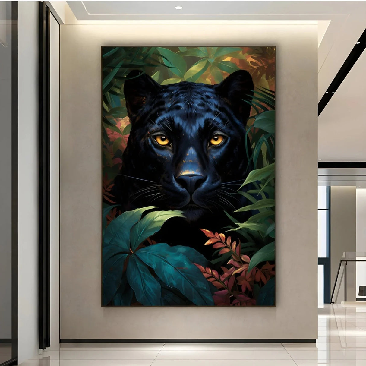 Quadro Stampa su Tela La pantera nera - CupidoDesign