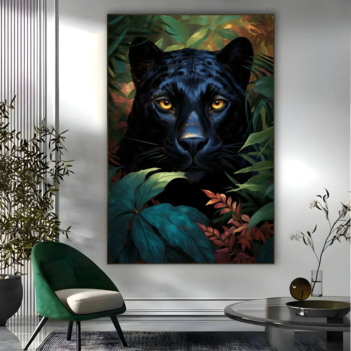 Quadro Stampa su Tela La pantera nera - CupidoDesign