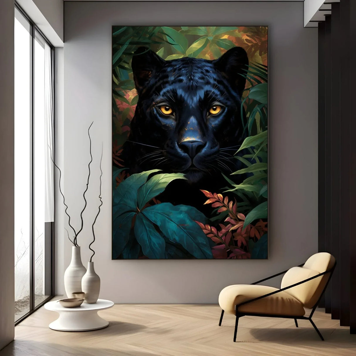 Quadro Stampa su Tela La pantera nera - CupidoDesign