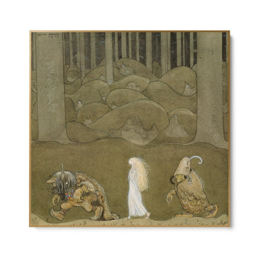 Quadro Stampa su Tela La Principessa e i Troll, John Bauer - CupidoDesign