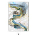Quadro Stampa su Tela La quiete dopo la tempesta Set da 3 60x90cm - CupidoDesign