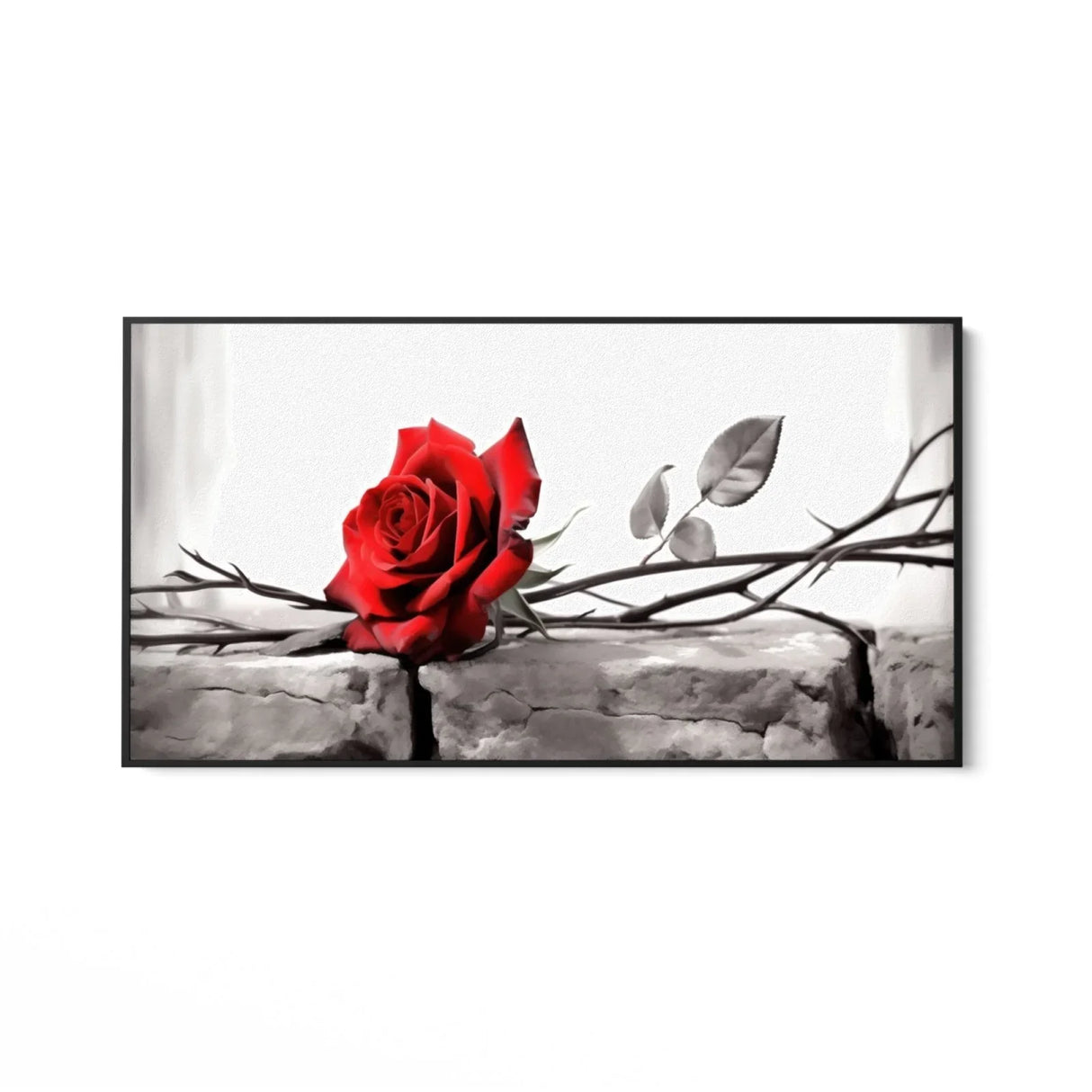 Quadro Stampa su Tela La rosa incantata - CupidoDesign