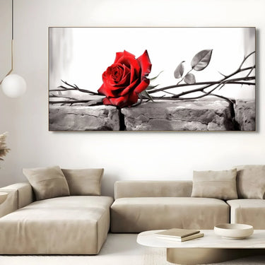 Quadro Stampa su Tela La rosa incantata - CupidoDesign