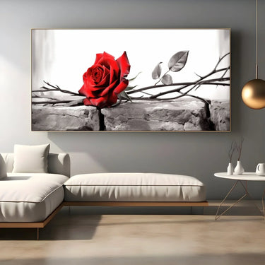 Quadro Stampa su Tela La rosa incantata - CupidoDesign