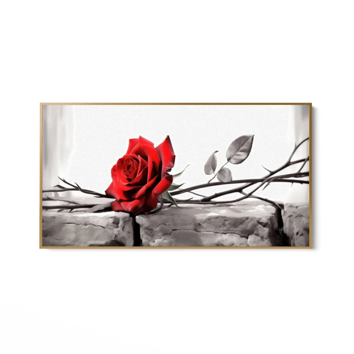 Quadro Stampa su Tela La rosa incantata - CupidoDesign