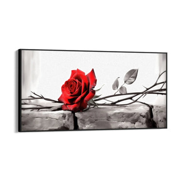 Quadro Stampa su Tela La rosa incantata - CupidoDesign