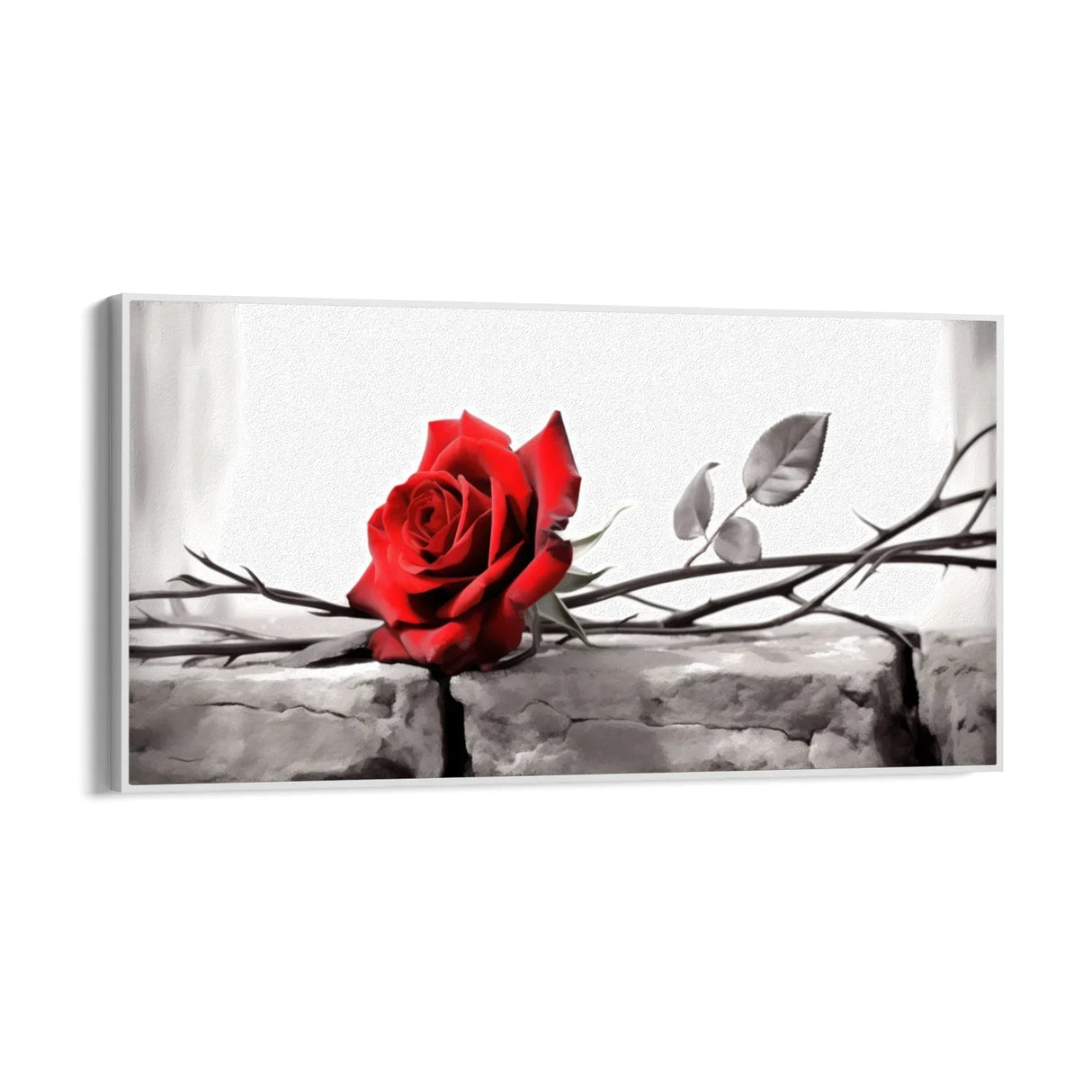 Quadro Stampa su Tela La rosa incantata - CupidoDesign