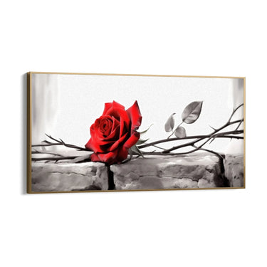 Quadro Stampa su Tela La rosa incantata - CupidoDesign