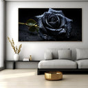 Quadro Stampa su Tela La Rosa Nera - CupidoDesign
