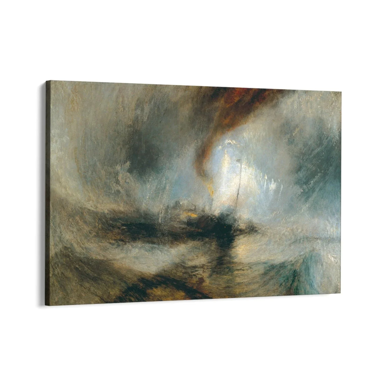 Quadro Stampa su Tela La tempesta di neve, William Turner - CupidoDesign
