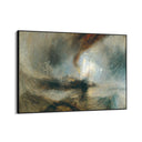 Quadro Stampa su Tela La tempesta di neve, William Turner - CupidoDesign