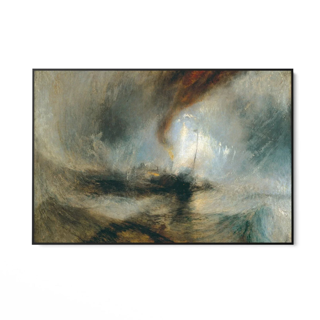 Quadro Stampa su Tela La tempesta di neve, William Turner - CupidoDesign