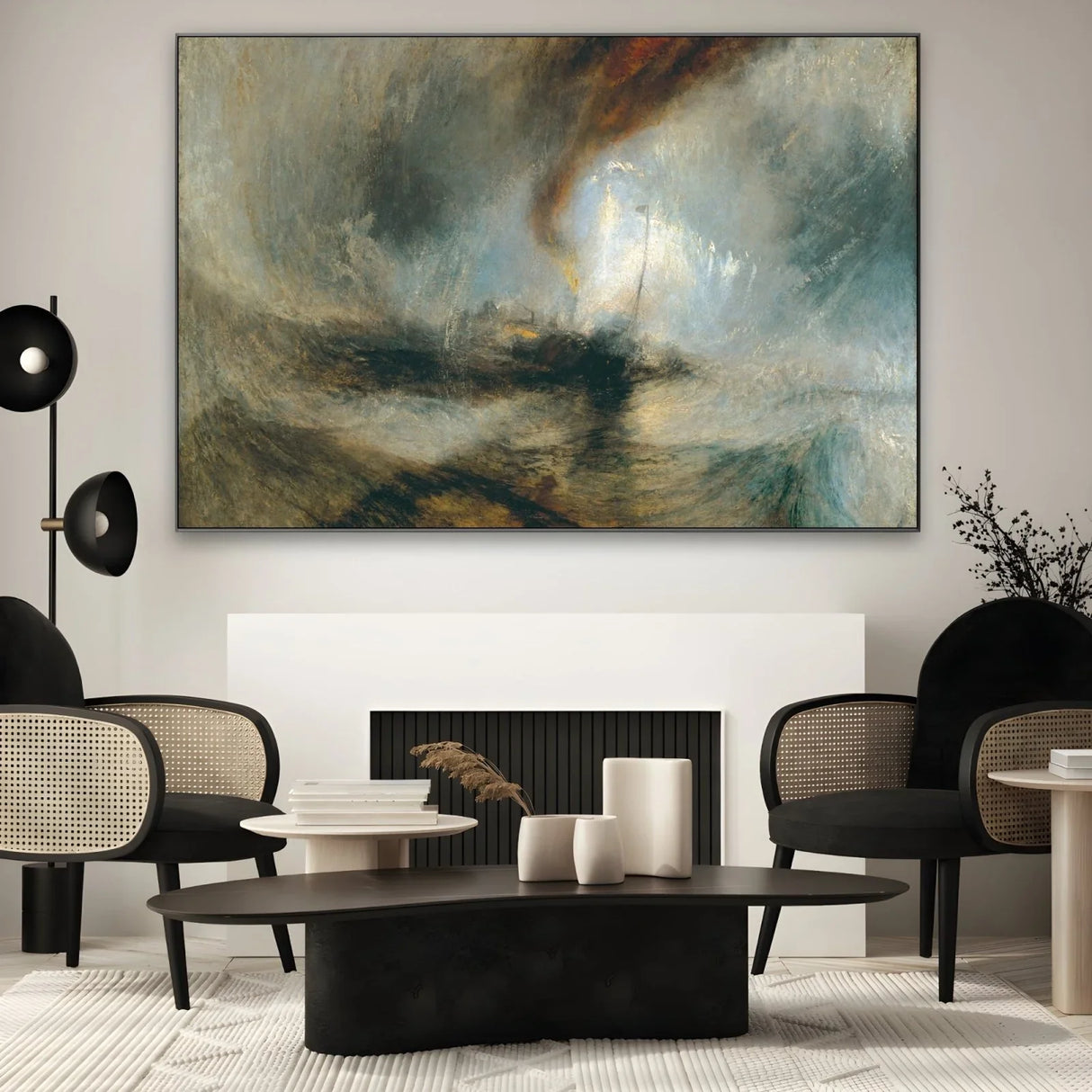 Quadro Stampa su Tela La tempesta di neve, William Turner - CupidoDesign