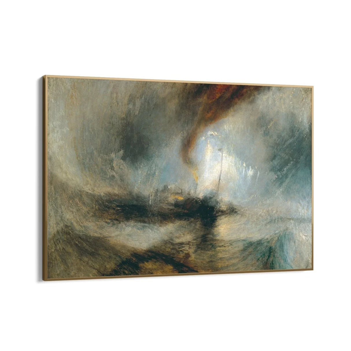 Quadro Stampa su Tela La tempesta di neve, William Turner - CupidoDesign