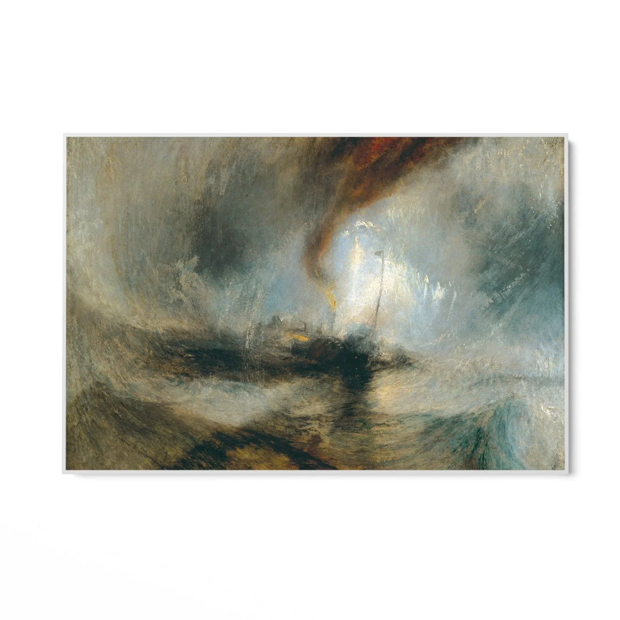 Quadro Stampa su Tela La tempesta di neve, William Turner - CupidoDesign
