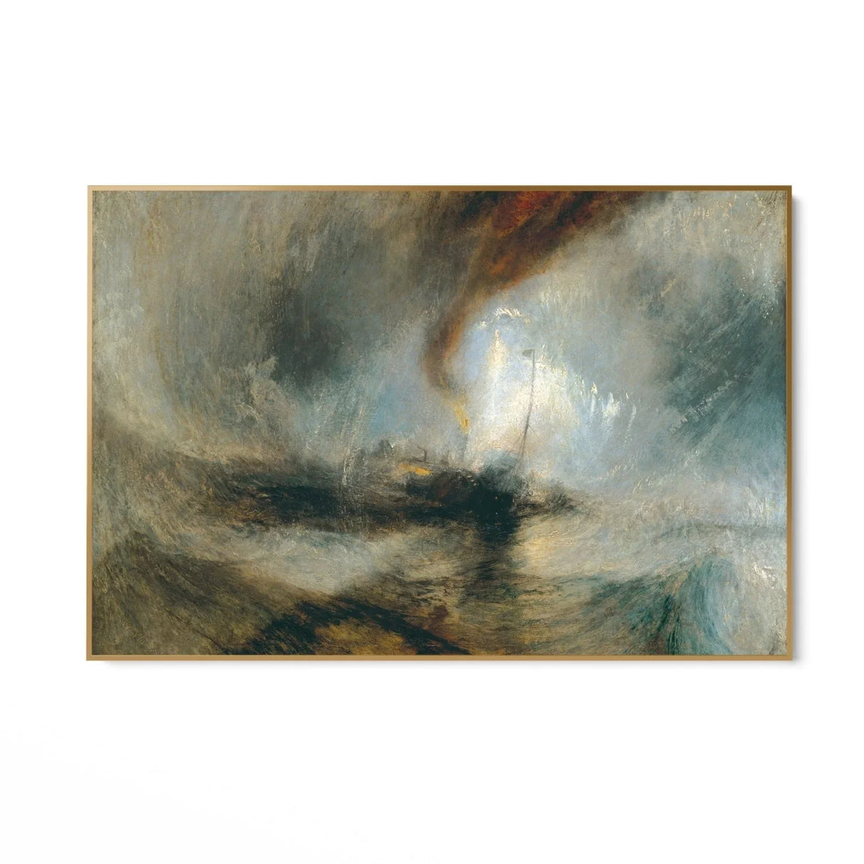 Quadro Stampa su Tela La tempesta di neve, William Turner - CupidoDesign