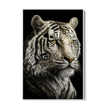 Quadro Stampa su Tela La Tigre Bianca - CupidoDesign