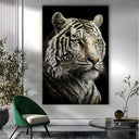 Quadro Stampa su Tela La Tigre Bianca - CupidoDesign