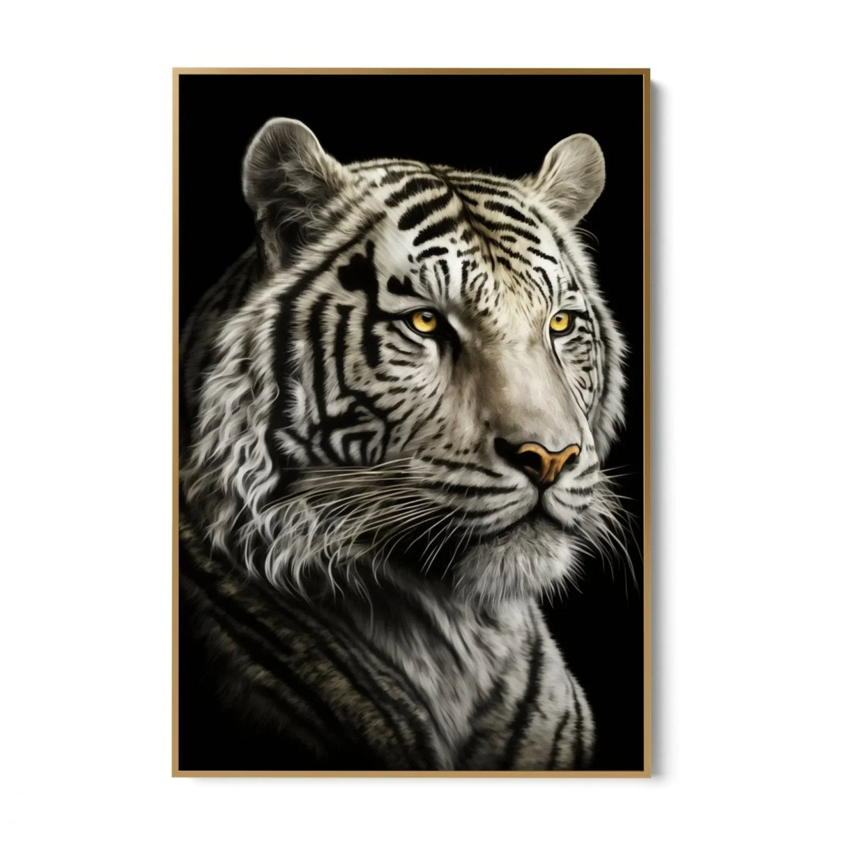Quadro Stampa su Tela La Tigre Bianca - CupidoDesign