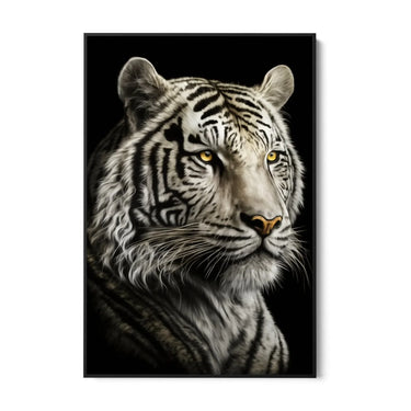 Quadro Stampa su Tela La Tigre Bianca - CupidoDesign