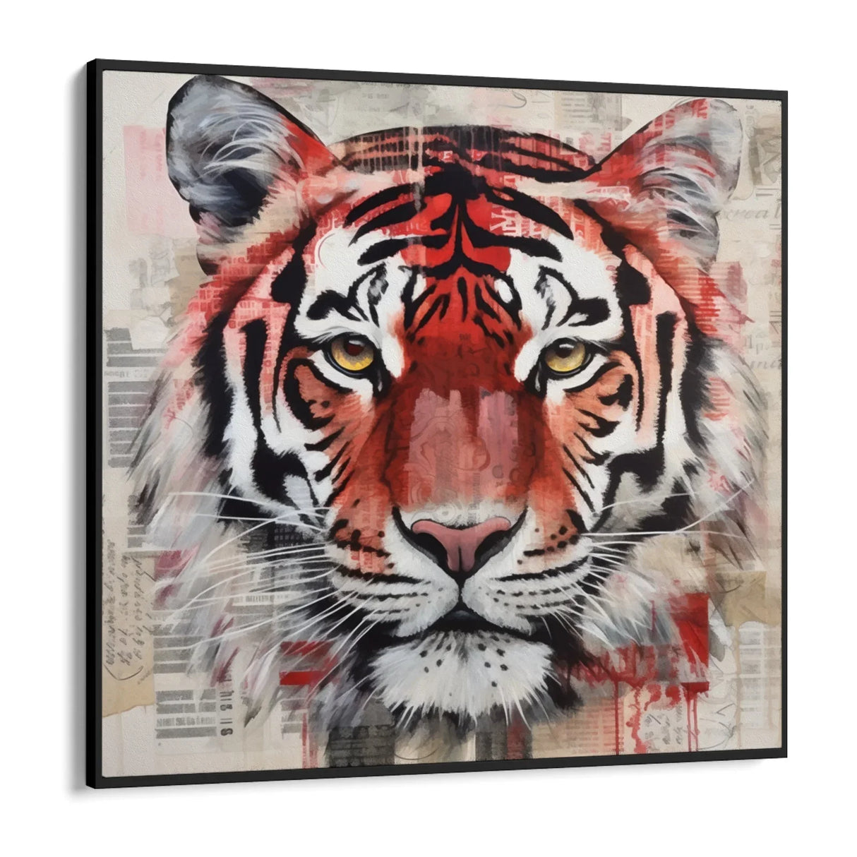 Quadro Stampa su Tela La tigre scarlatta - CupidoDesign