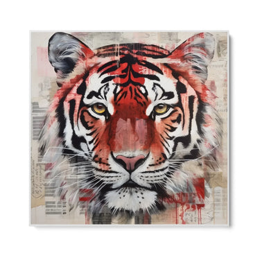 Quadro Stampa su Tela La tigre scarlatta - CupidoDesign