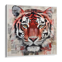 Quadro Stampa su Tela La tigre scarlatta - CupidoDesign