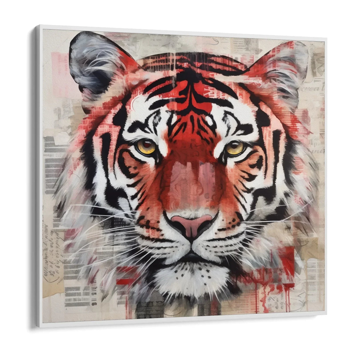 Quadro Stampa su Tela La tigre scarlatta - CupidoDesign