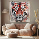 Quadro Stampa su Tela La tigre scarlatta - CupidoDesign