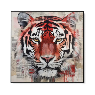 Quadro Stampa su Tela La tigre scarlatta - CupidoDesign