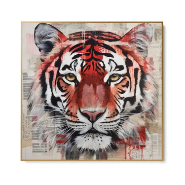 Quadro Stampa su Tela La tigre scarlatta - CupidoDesign
