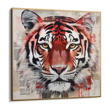 Quadro Stampa su Tela La tigre scarlatta - CupidoDesign