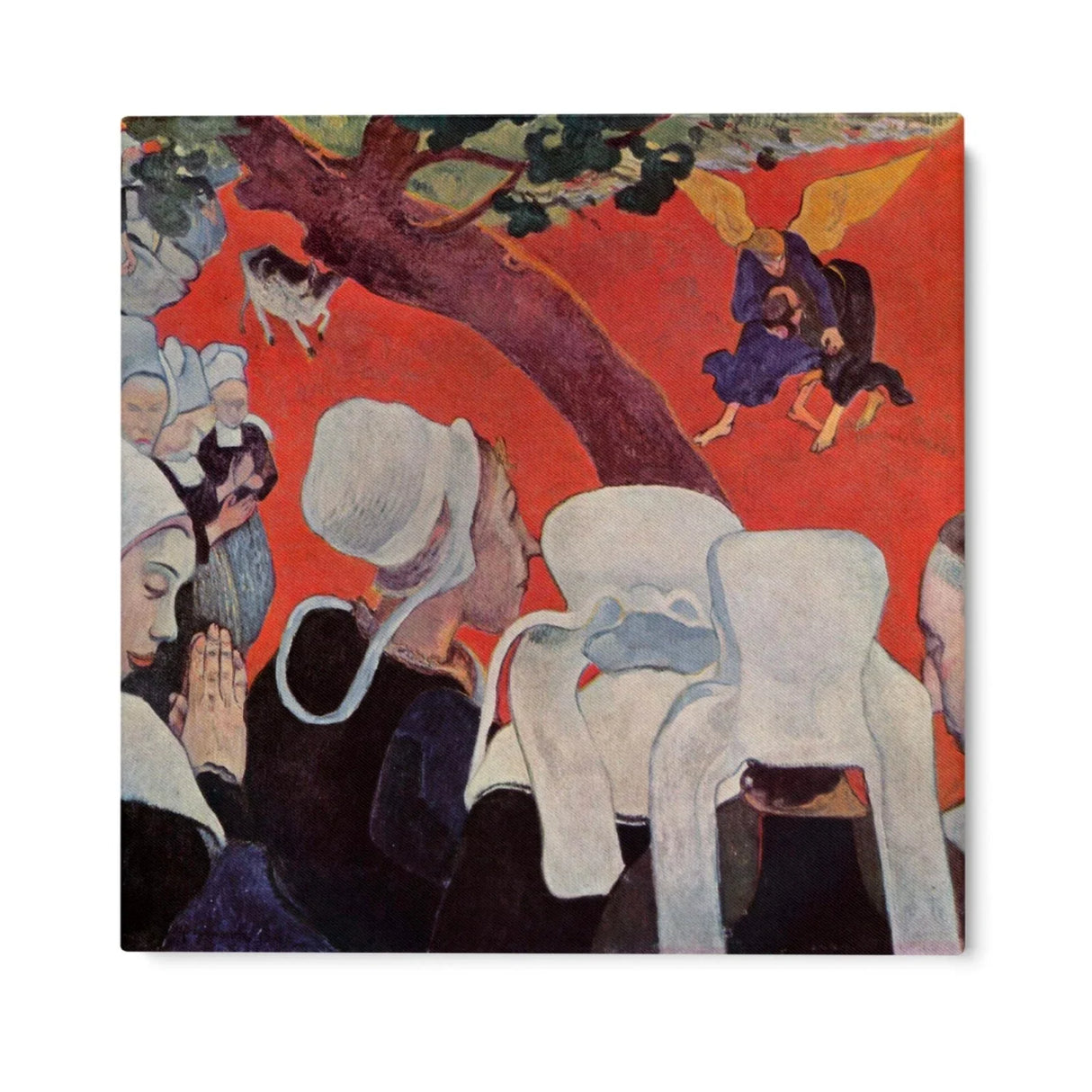 Quadro Stampa su Tela La visione dopo il sermone, Paul Gaugin - CupidoDesign