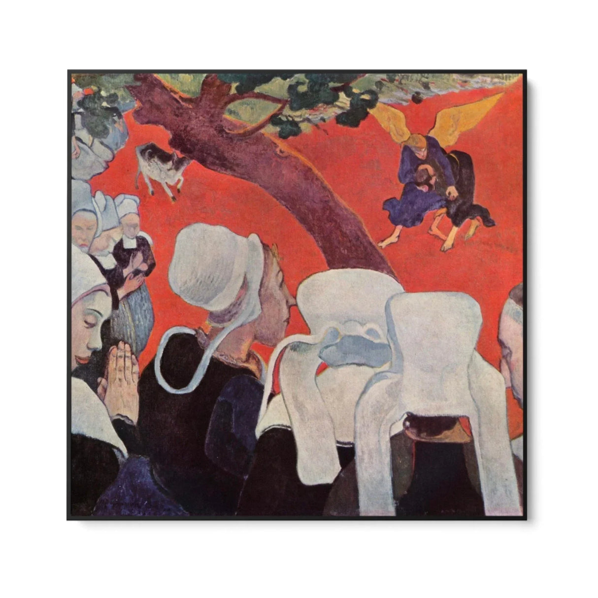 Quadro Stampa su Tela La visione dopo il sermone, Paul Gaugin - CupidoDesign