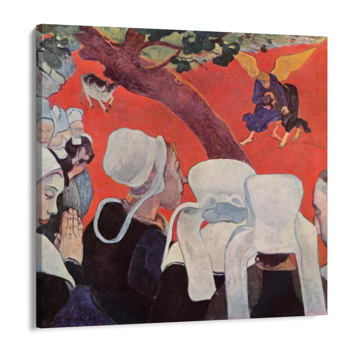 Quadro Stampa su Tela La visione dopo il sermone, Paul Gaugin - CupidoDesign