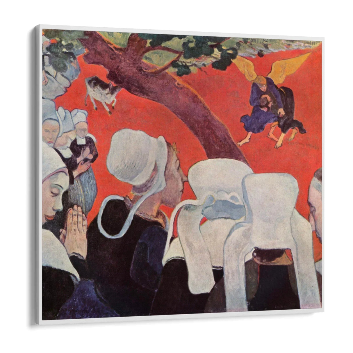Quadro Stampa su Tela La visione dopo il sermone, Paul Gaugin - CupidoDesign
