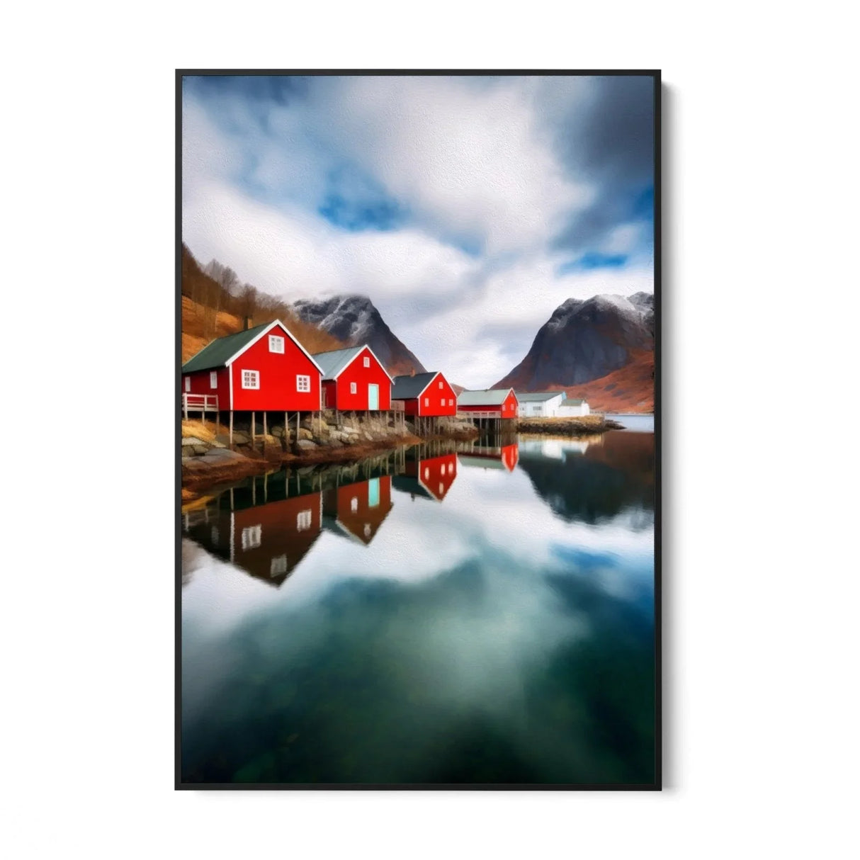 Quadro Stampa su Tela Lago scandinavo - CupidoDesign
