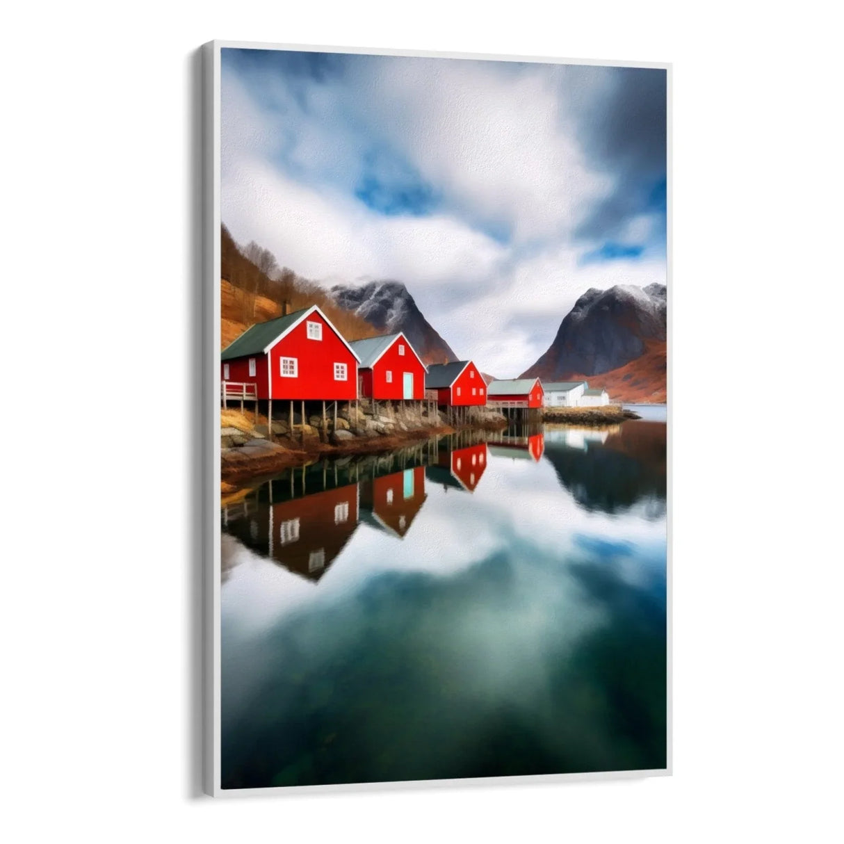 Quadro Stampa su Tela Lago scandinavo - CupidoDesign