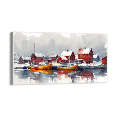 Quadro Stampa su Tela Laguna d'Argento - CupidoDesign