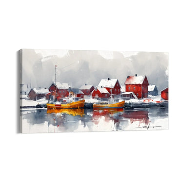 Quadro Stampa su Tela Laguna d'Argento - CupidoDesign